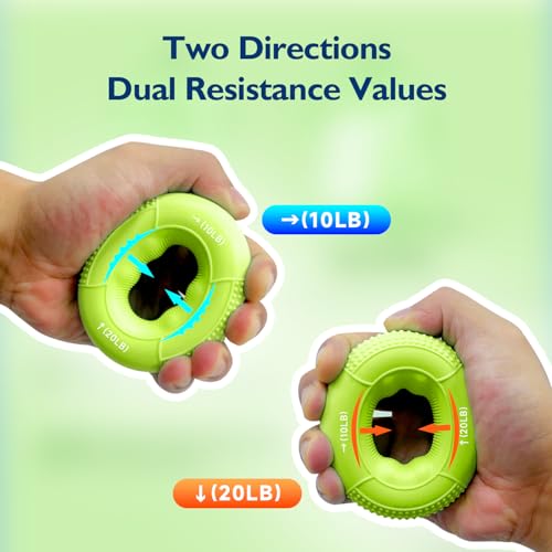 FitBeast Hand Grip Strengthener Finger Exerciser Forearm Strengthener Kit 9 Pack Targeted Hand Forearm Strength Relief Recovery Kit Orange - Image 5