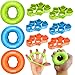 FitBeast Hand Grip Strengthener Finger Exerciser Forearm Strengthener Kit 9 Pack Targeted Hand Forearm Strength Relief Recovery Kit Orange - Image 1