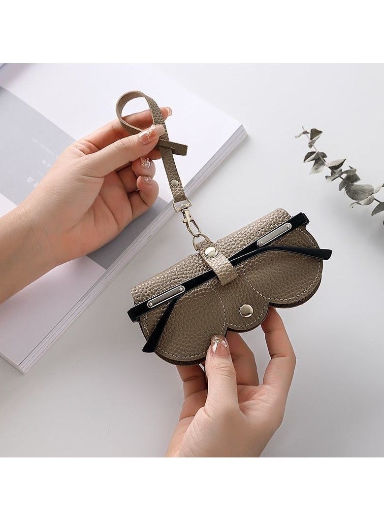 5 PCS Soft Leather Sunglasses Bag Eyeglass Protective Case Portable Anti-Scratch Sunglasses Pouch Anti-Stress Storage Bag with Lanyard for Women or Men Travel Home - Image 2