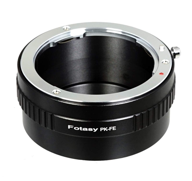 Fotasy PK Lens to E Mount Adapter, K Mount E Adapter, PK FE Adapter, Compatible with Pentax K Lens Sony a7 a7R a7s II III IV a9 a7c Alpha 1 a6600 a6500 a6400 a6300 a6100 a6000 a5100 a5000 a3500 ZV-E10 - Image 1