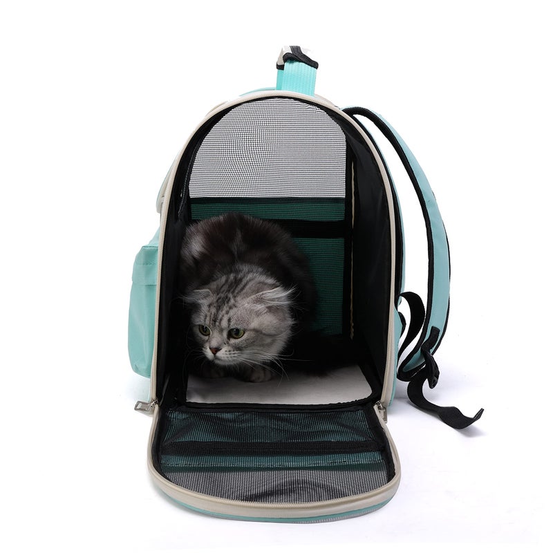 Pet Cute Foldable Capsule Backpack For Small Medium Cats Puppies Dogs Transparent Breathable Heat Resistant Carry Bag For Travel Hiking Camping Pink - Image 5