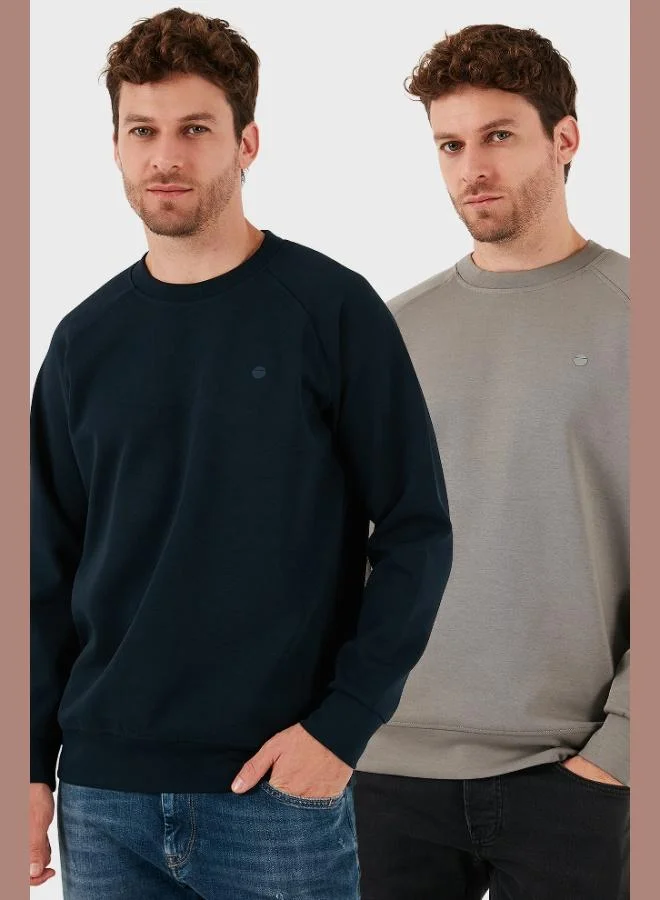 بوراتي طقم قطن مريح رجالي قطعتين