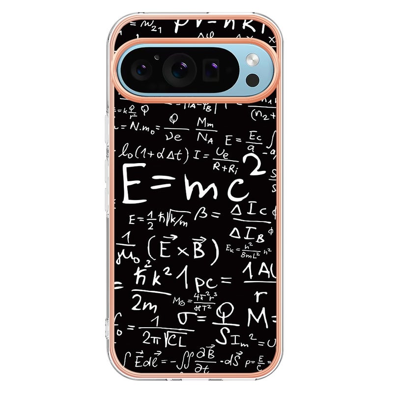 HuHa Protective Cover For Google Pixel 9 Pro XL Electroplating Dual-side IMD Phone Case(Equation) - Image 2