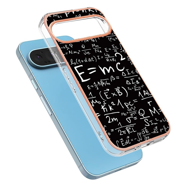 HuHa Protective Cover For Google Pixel 9 Pro XL Electroplating Dual-side IMD Phone Case(Equation) - Image 3
