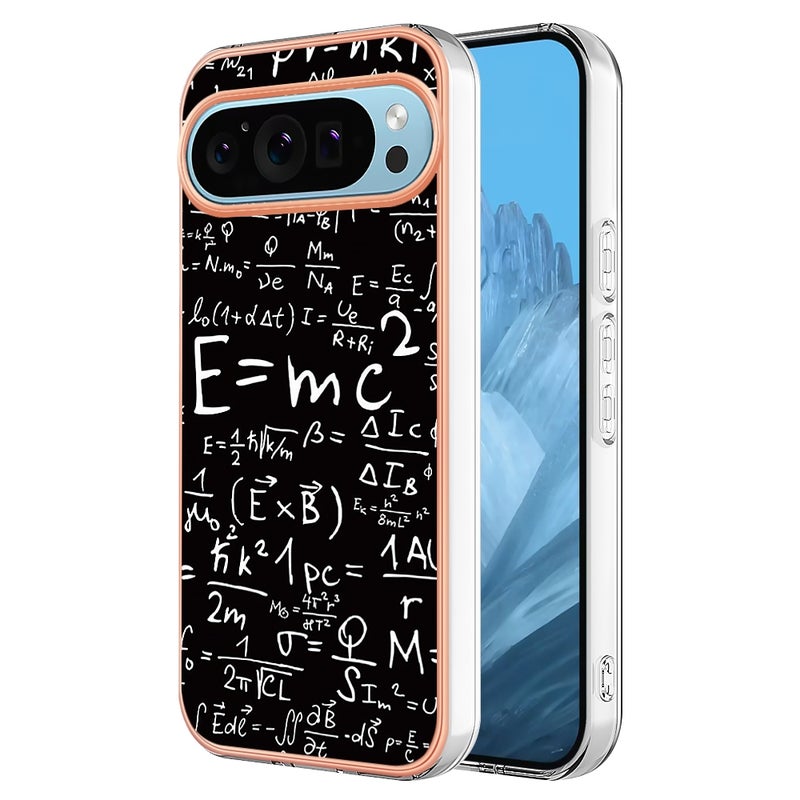 HuHa Protective Cover For Google Pixel 9 Pro XL Electroplating Dual-side IMD Phone Case(Equation) - Image 1