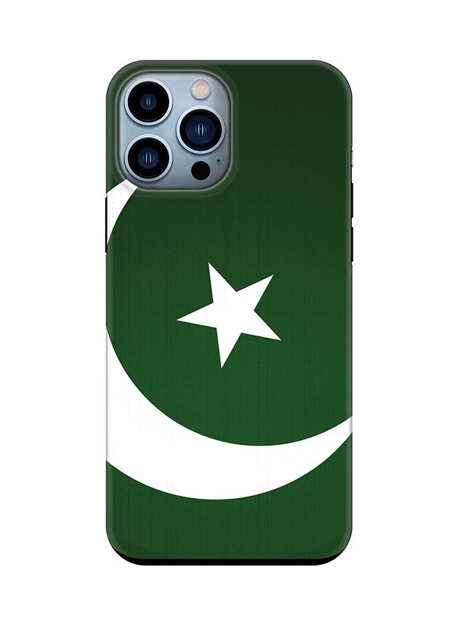 Tough Pro Series Case for Apple iPhone 14 Pro Max Dual Layer hybrid PC & TPU Customized Mobile Cover Shield with inner TPU protection Matte Finish - Flag Of Pakistan