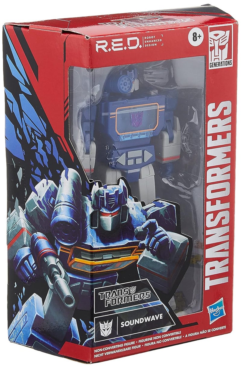 TRANSFORMERS RED [Robot Enhanced Design] Vintage G1 Soundwave Action Figure 8 Years & Above (Blue) - Image 2