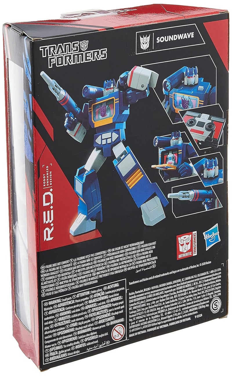 TRANSFORMERS RED [Robot Enhanced Design] Vintage G1 Soundwave Action Figure 8 Years & Above (Blue) - Image 3