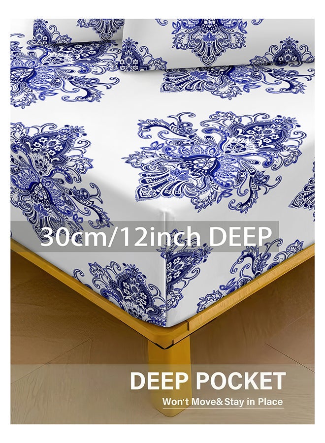 ايست من نون طقم غطاء لحاف من ٤ قطع | مصنوع من ألياف دقيقة ناعمة | ألوان متعددة | غطاء لحاف ١٦٠ × ٢٢٠ سم، ملاءة سرير ١٢٠ × ٢٠٠ سم مع جيب عميق ٣٠ سم، غطائي وسادة ٥٠ × ٧٥ سم | مناسب لمرتبة فردية - Image 5