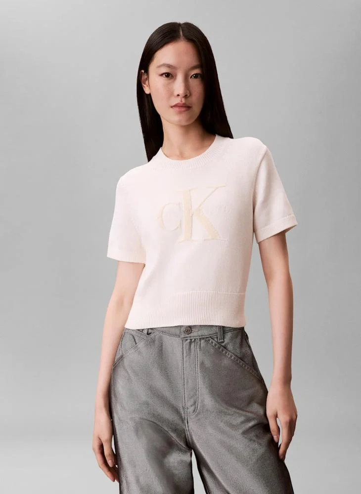Calvin Klein Jeans  Graphic Pullover Sweater for Women | Best Price UAE