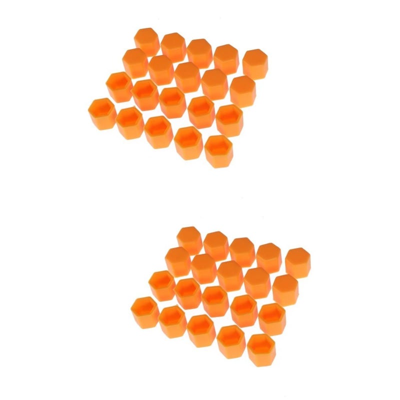 Orange Wheel Lug Nut Caps 40pcs Set For Car Decoration And Maintenance - Image 2