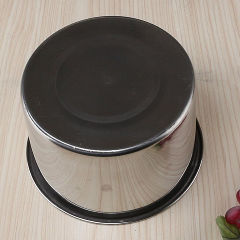 Stock Pot with Lid, High Temperature Proof Heavy Duty Stainless Steel Stockpot, Multifunctional Soup Pot for Seasoning Eggs Stews (22cm) - Image 4