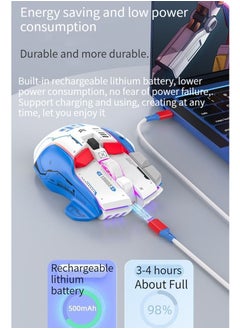 M MIAOYAN M MIAOYANG6 Wireless Bluetooth Wired Three Modes Connection Mouse Glow Daily Work Game Desktop Computer Notebook Mechanical Mouse  - Image 2