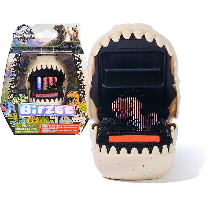 بيتزي، لعبة ديناصور تفاعلية من جوراسيك وورلد تحتوي على 25 ديناصورا بداخلها، تتفاعل مع اللمس، الكبسولات متصلة وتتفاعل، ألعاب أطفال رقمية للحيوانات الأليفة للأعمار 5 فما فوق - Image 1