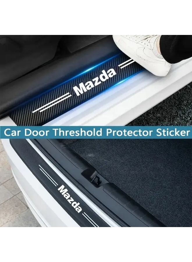 9 Pcs MAZDA Car Threshold Protection Stickers Anti Tread Interior Decorative Strips - Image 3