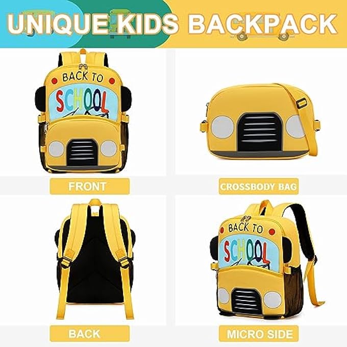 rayihni Toddler Backpack Boys 15 Inch Kids Preschool Kindergarten School Backpack Book Bag for Daycare Nursery Travel - Image 2
