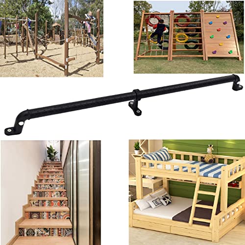 Dakzhou 2 Playground Safety Handles GlowinTheDark NonSlip Handle 38 Inch Swing Set Ladder House Tree House Toy Structure Large Black - Image 5