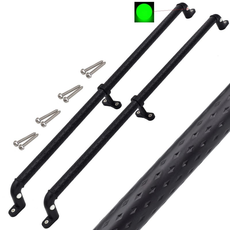 Dakzhou 2 Playground Safety Handles GlowinTheDark NonSlip Handle 38 Inch Swing Set Ladder House Tree House Toy Structure Large Black - Image 3
