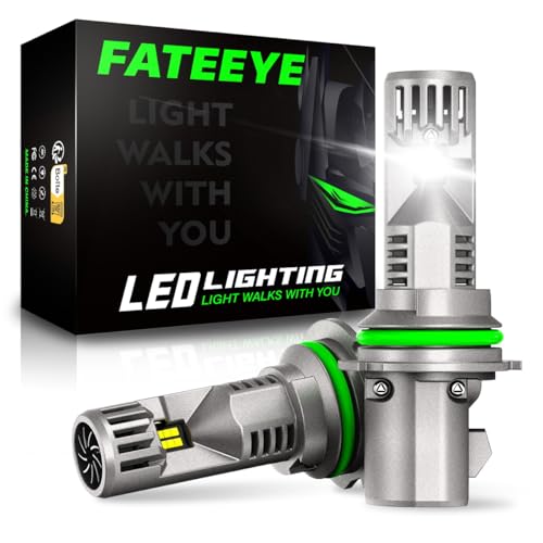 FateEye 9007 Fog Light Bulbs - 60000LM 6500K LED Light Bulb with Turbo Cooling Fan, 1:1 Size, Super Brightness, Non-Polarity, Plug and Play, Pack of 2 - Image 1