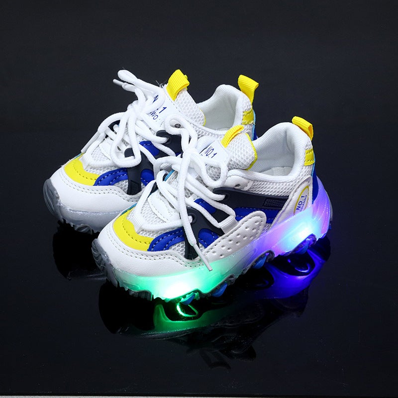Mesh Sneakers Lightweight Flexible Sole Walking Shoes For Kids Indoor And Outdoor Activities - Image 1