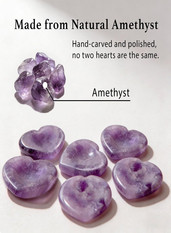 Taxhtext Anxiety Support Gift for Women - Amethyst Crystal Worry Stone, Stress Relief Thumb Stone, Thinking of You Comfort Gift, Inspirational Keepsake for Friends Family & Loved Ones (Amethyst) - Image 3
