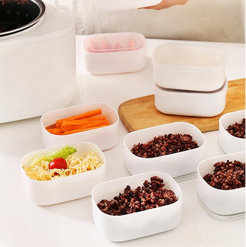 Azonee Food-Grade Freezer Containers with Lids (8 Sets), Small BPA-Free Plastic Food Storage Containers for Meal Prep, Ideal for Freezing, Storing, and Portioning Meals - Image 4