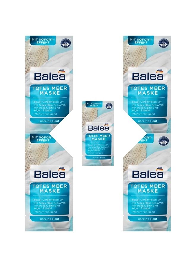 balea قناع البحر الميت - 5 عبوات من 2 × 8 مل لكل منها (لـ 10 تطبيقات) - Image 1