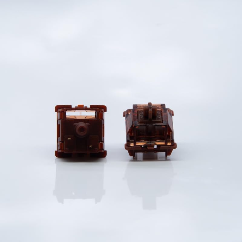 مفاتيح لوحة المفاتيح Phantom Brown، لمسية 55gf مع إضاءة RGB LED، مزلقة مسبقًا من المصنع للوحات المفاتيح الميكانيكية MX (بني، 110 قطعة) - Image 3