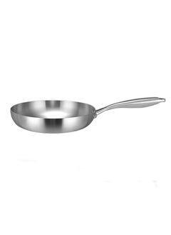 OLUDENIZ 304 Stainless Steel Frying Pan - 26cm Uncoated Steak & Omelet Pan for Induction and Gas Stoves  - Image 5