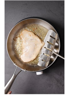 OLUDENIZ 304 Stainless Steel Frying Pan - 26cm Uncoated Steak & Omelet Pan for Induction and Gas Stoves  - Image 1