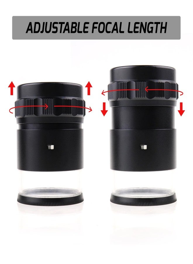 DANOPLUS Jewelers Loupe 10X Magnification Magnifier with 8 LED Lights and 4 Glass Scale Lens, Jewelry Loupe Magnifier 0.98''(5mm) Field of View Illuminated Jewelers Loop for Gems, Coins, Stamps, Watches - Image 5