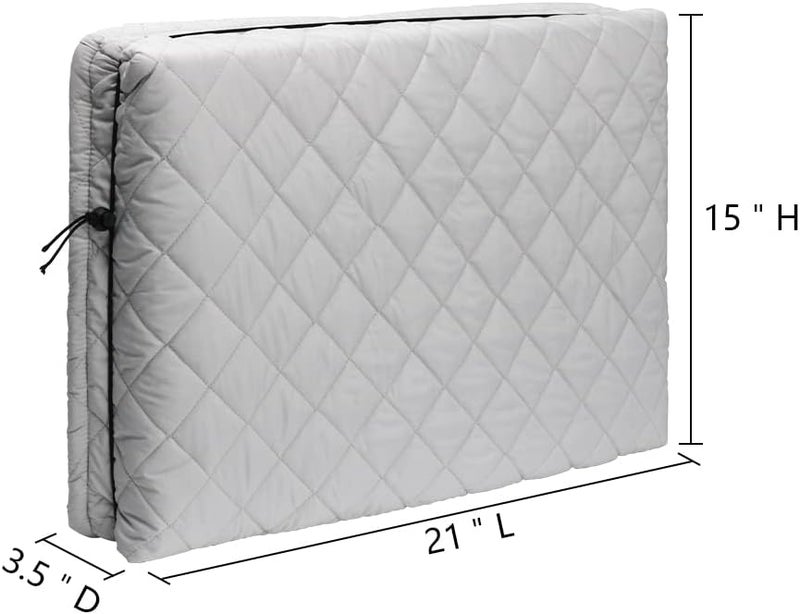 BEWAVE غطاء مكيف الهواء الداخلي لوحدة مكيف النوافذ مع حبل سحب عزل مزدوج للداخل (21"x15"x3.5") - Image 2