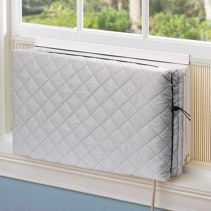 BEWAVE غطاء مكيف الهواء الداخلي لوحدة مكيف النوافذ مع حبل سحب عزل مزدوج للداخل (21"x15"x3.5") - Image 1