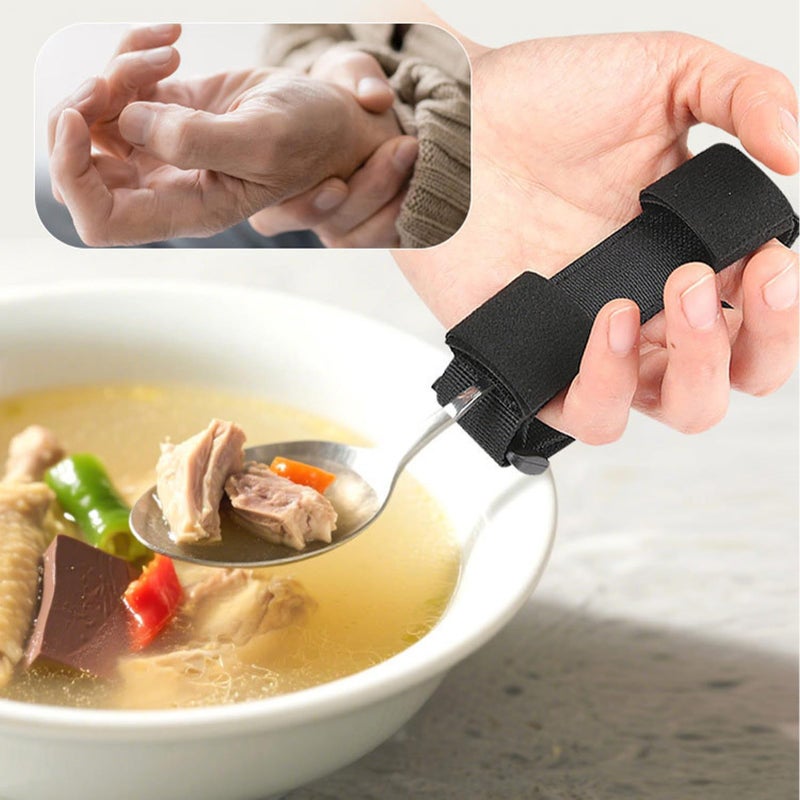 Elderly Meal Assistance Strap with Anti Shake Wrist Holder for Self Dining Support - Image 5