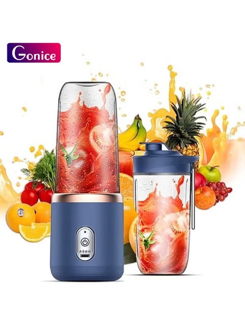 Portable Blender, Blender Juicer Juice Cup Fruit Blender Portable Fruit Cup, USB Rechargeable Personal Size Juice Cup, Personal Blender for Smoothies and Smoothies, Travel Juice Cup