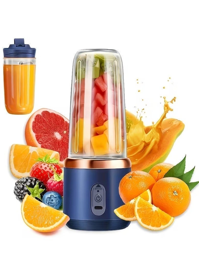 جونيس عصارة متعددة الوظائف محمولة مع بطارية قابلة لإعادة الشحن - كوب PP خفيف الوزن من الدرجة الغذائية، بلاستيك متين، مثالية للاستخدام المنزلي وأثناء التنقل. - Image 1