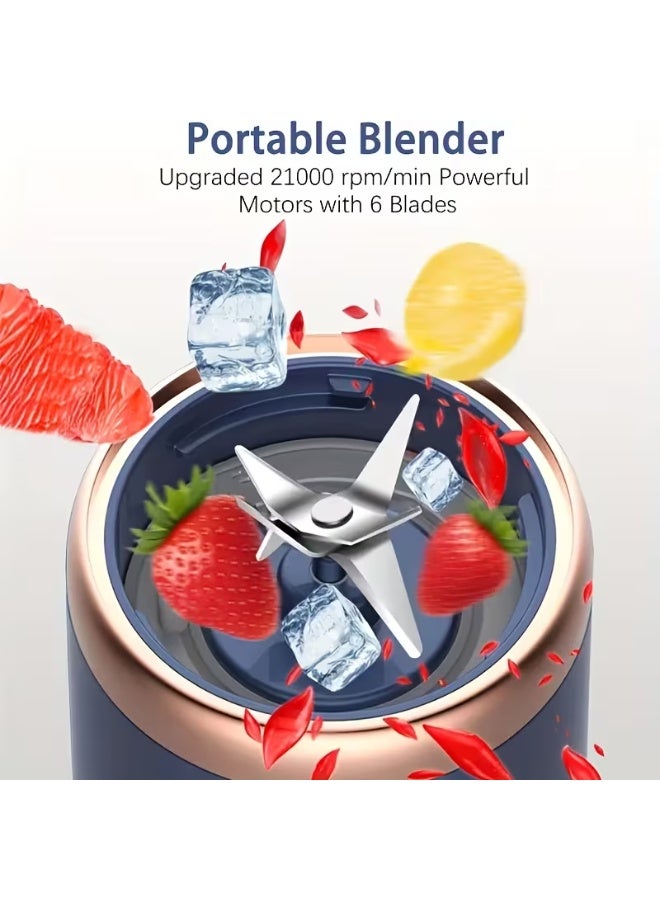 جونيس عصارة متعددة الوظائف محمولة مع بطارية قابلة لإعادة الشحن - كوب PP خفيف الوزن من الدرجة الغذائية، بلاستيك متين، مثالية للاستخدام المنزلي وأثناء التنقل. - Image 5