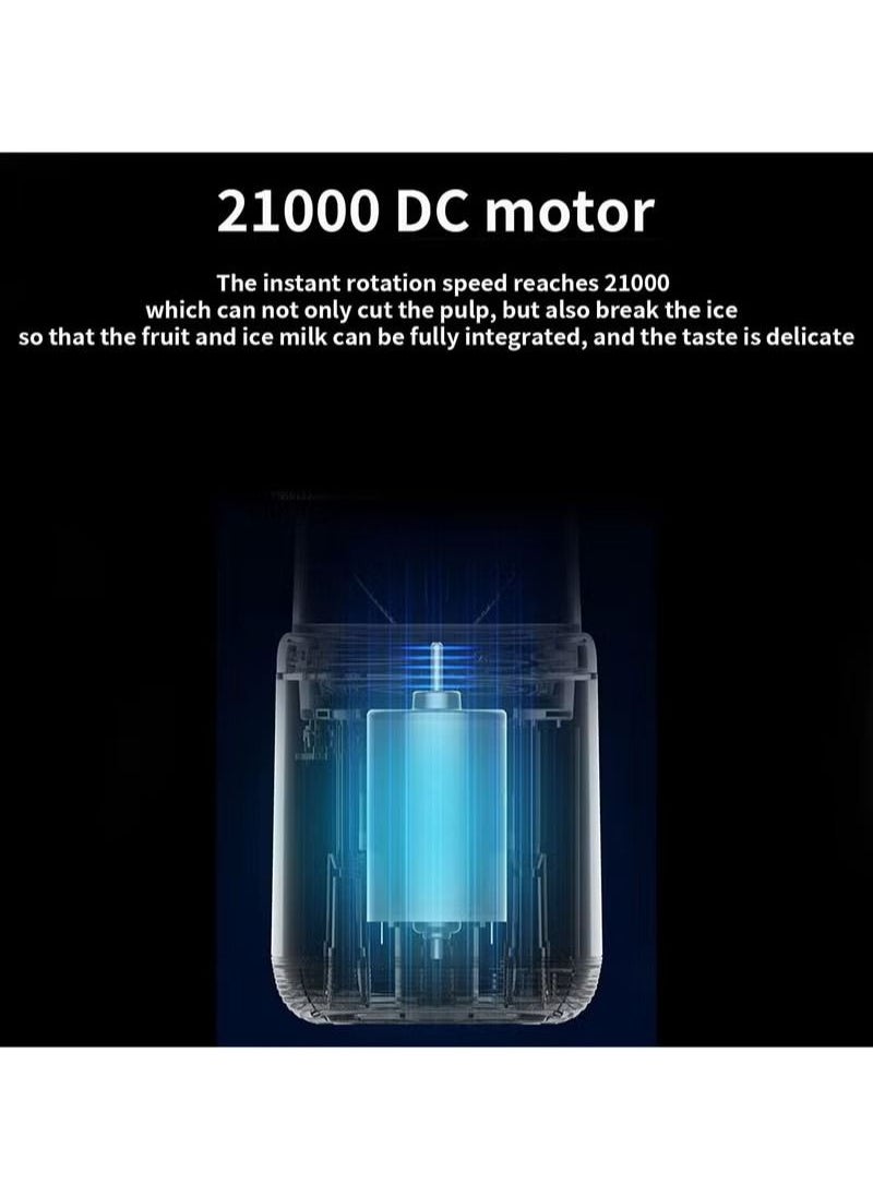 Gonice - Portable Blender, Blender Juicer Juice Cup Fruit Blender Portable Fruit Cup, USB Rechargeable Personal Size Juice Cup, Personal Blender for Smoothies and Smoothies, Travel Juice Cup - Image 1