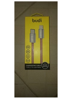 budi Budi 1m PD 20W USB Type-C to iPhone Aluminum Shell Braided Cable DC222TL  - Image 1