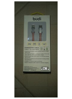 budi Budi 1m PD 20W USB Type-C to iPhone Aluminum Shell Braided Cable DC222TL  - Image 2