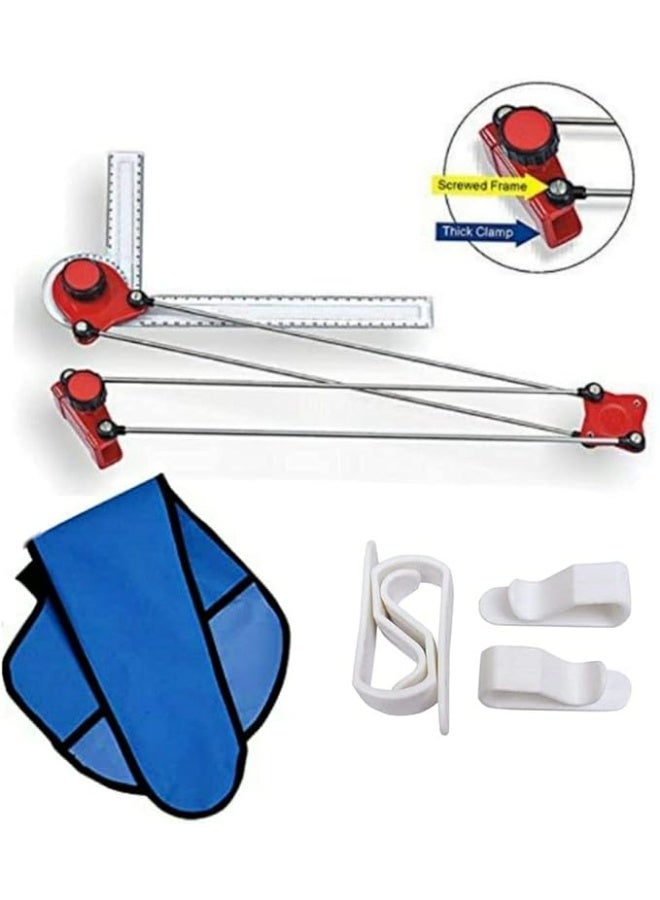 ORFORX Mini Drafter Contains Sheet Container Tube, Scales, Procircle, Set Square and Board Clips with Roller Scale for Engineering Drawing Students, Architect, Artist - Image 4