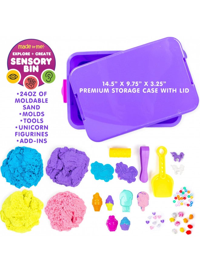 Made By Me Explore + Create Unicorn Sensory Bin - Sensory Bins for Toddlers - All-in-One Tactile Sensory Toys - Learn Through Play Toys - Unique Fine Motor Toys & Magical Sensory Experience - Image 3