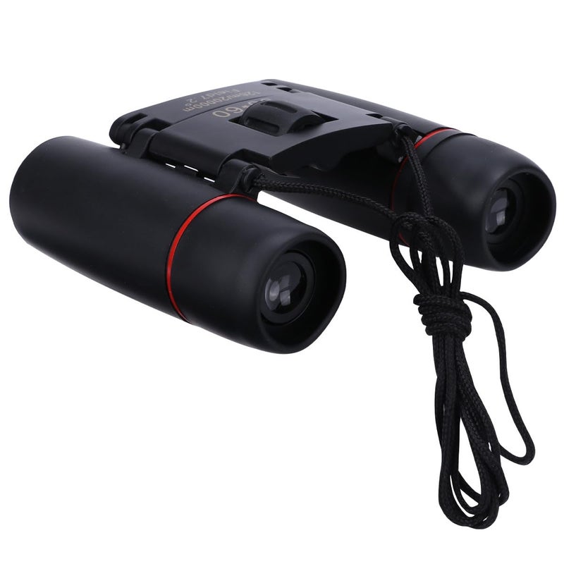 Mini Folding 30x60 Compact Binoculars For Travel Bird Watching Outdoor Theater Black - Image 2