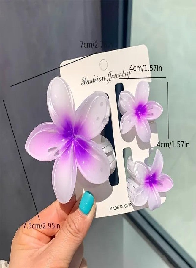 Shivashay 3 pc set clip coupanas flower hair clips for girls women clutchers for hair flower claw clip hair clutcher for women hair clips for girls, clutchers for claw clip - Image 2