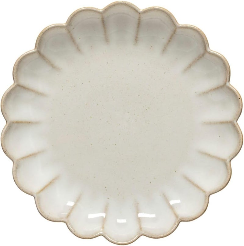 Costa Nova Ceramic Stoneware 9 Salad  Dessert Plate  Marrakesh Collection Sable Blanc Microwave  Dishwasher Safe Dinnerware  Food Safe Glazing  Restaurant Quality Dinnerware - Image 1