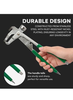 KASTWAVE Wheel Weight Tool,  Heavy Duty Wheel Weight Hammer, Versatile Wheel Weight Pliers, Wheel Balancing Tool Hammer Plier,  with Rust-Resistant Stainless Steel Construction, Cutting Blade and V Notch  - Image 5