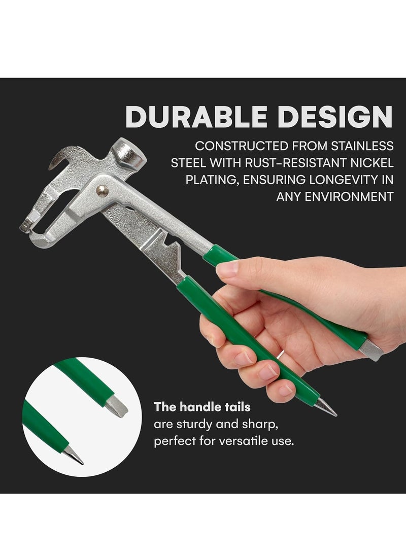 KASTWAVE Wheel Weight Tool,  Heavy Duty Wheel Weight Hammer, Versatile Wheel Weight Pliers, Wheel Balancing Tool Hammer Plier,  with Rust-Resistant Stainless Steel Construction, Cutting Blade and V Notch  - Image 5