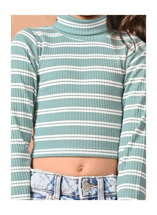 ليل بيكس بلوزة سادة بأكمام كاملة