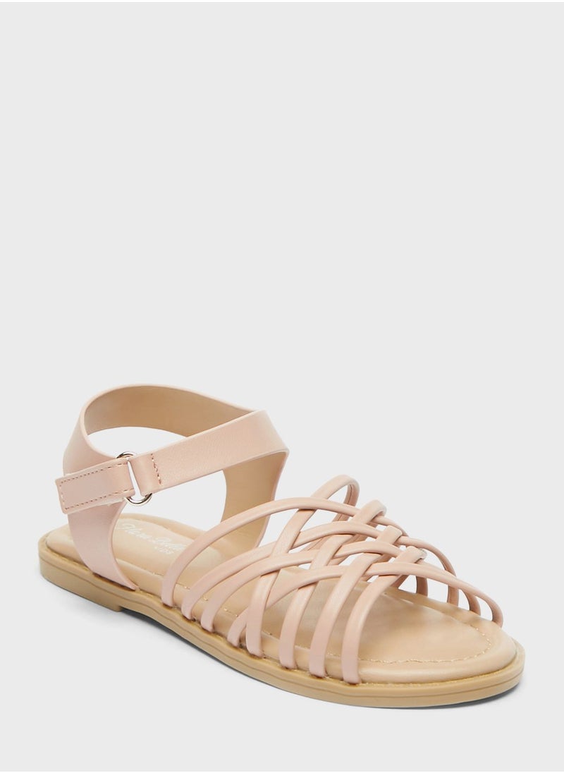 shoexpress - Kids Cross Strap Velcro Sandals - Image 1