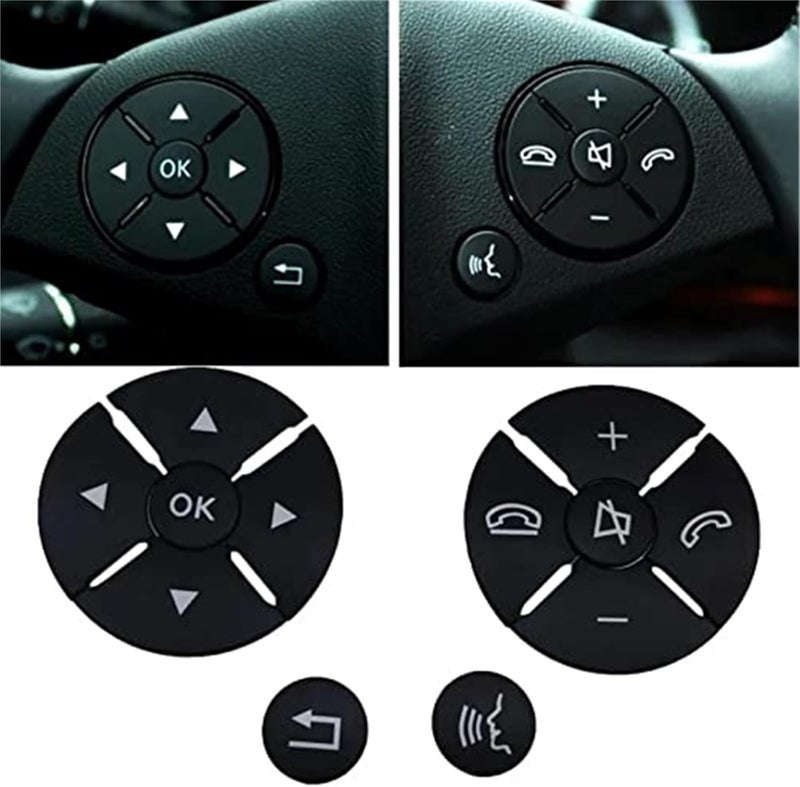 Vuzmode Steering Wheel Button Sticker Set for Mercedes E Class - Image 4